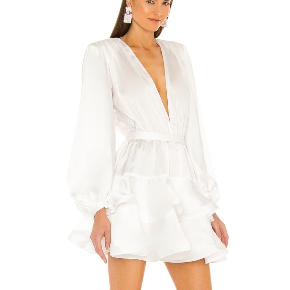 Bronx and Banco Bedouin Mini Dress in White size medium - Picture 2 of 9